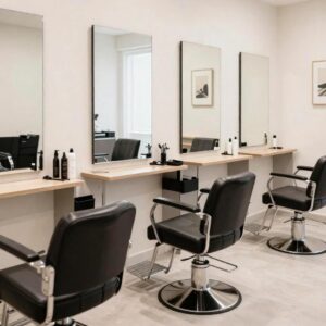 Salon table and chairs