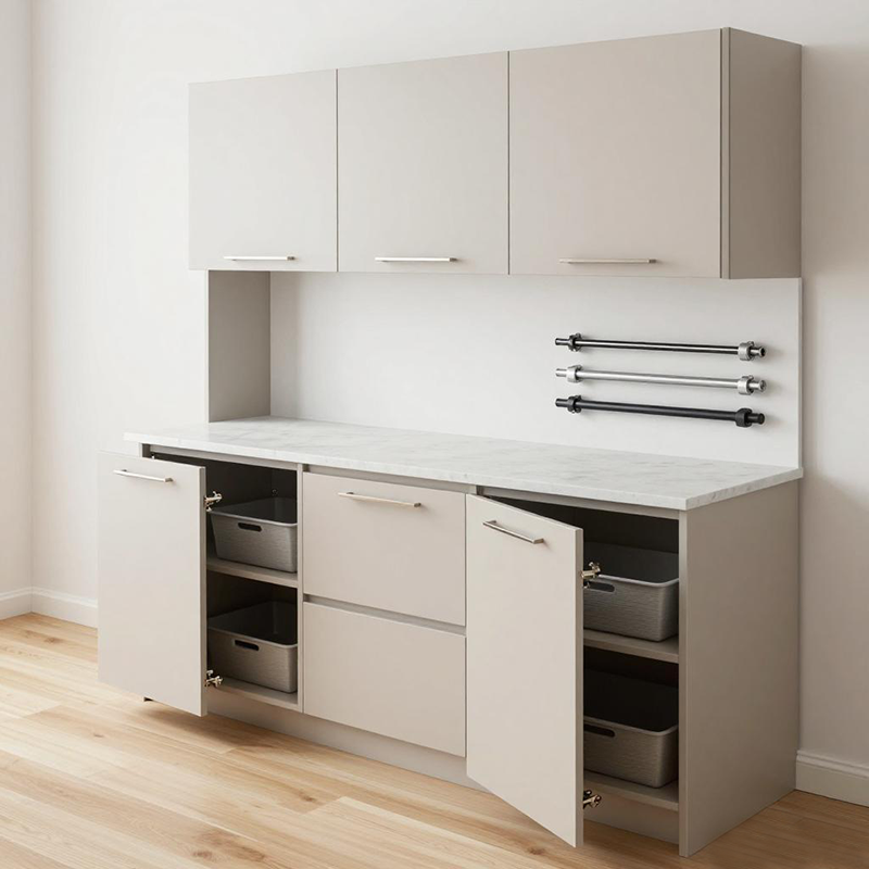 kitchen cabinets and hardware sourced from China