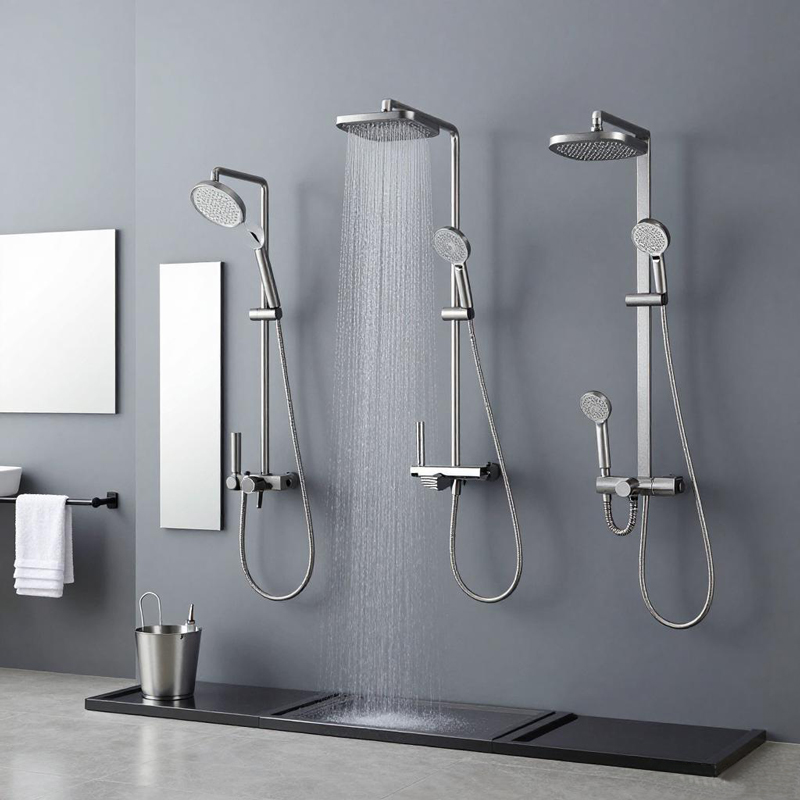 Shower systems for residential and commercial bathrooms